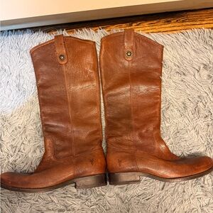 Frye Brown Leather Tall Boots